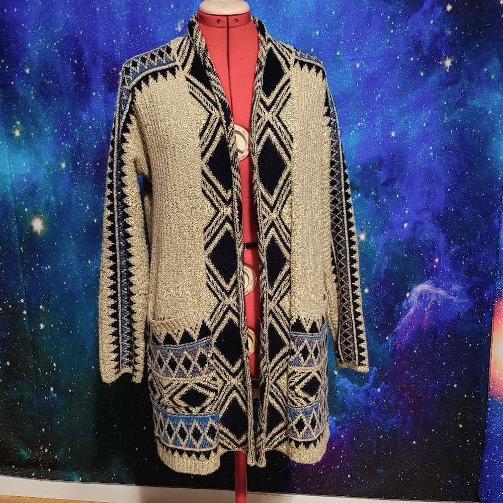 Lucky Brand Aztec Knit Cardigan XS/S